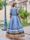 Gray Colour Rayon Print Gown Collection Exporters In India Aaradhna 2032
